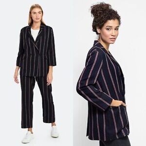 NWT The Great The Academy Blazer in Oxford Stripe